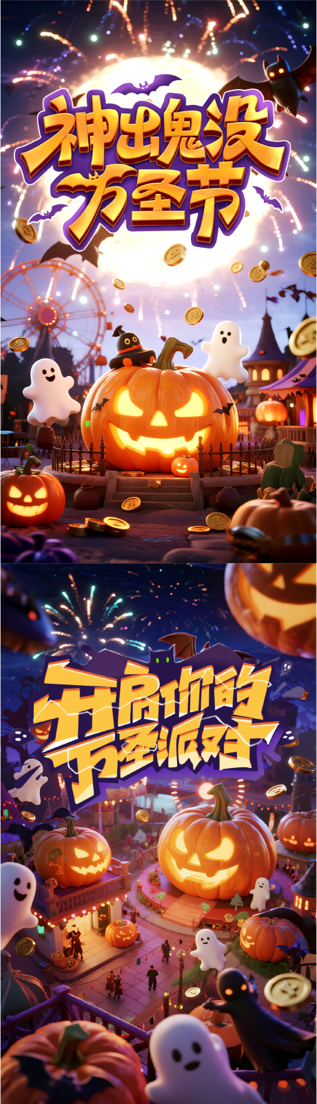 源文件下载【享设计】搜索编号：16680033781396206【万圣节海报】