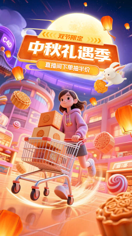 源文件下载【享设计】搜索编号：36920033376523609【中秋促销海报】