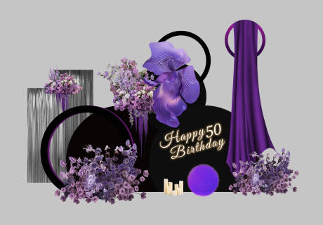 源文件下载【享设计】搜索编号：70250033427614490【生日美陈打卡】