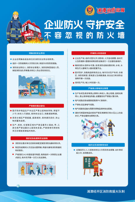源文件下载【享设计】搜索编号：52520033541724113【企业防火消防宣传海报】
