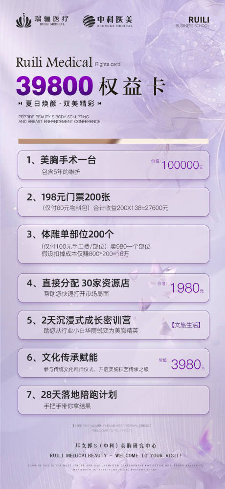 源文件下载【享设计】搜索编号：98560033706342828【医美活动权益卡海报】