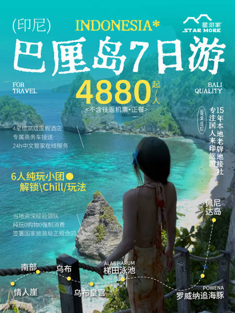 源文件下载【享设计】搜索编号：61560033781329564【印尼7日游小红书封面】