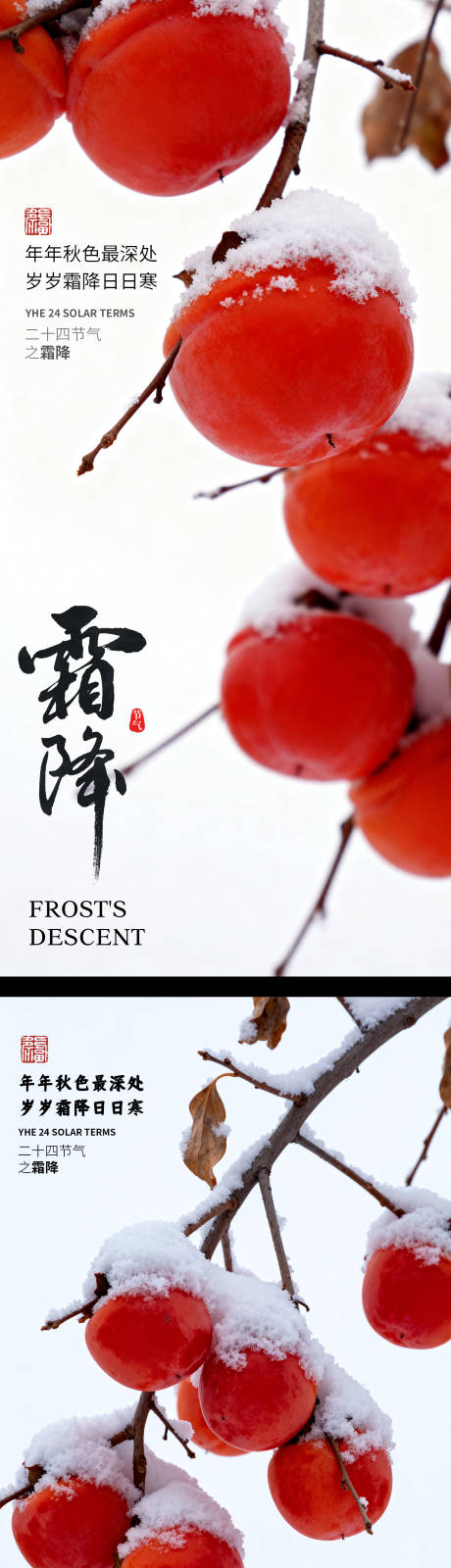 源文件下载【享设计】搜索编号：66330033461209122【霜降医美霜降美容霜降24节气】