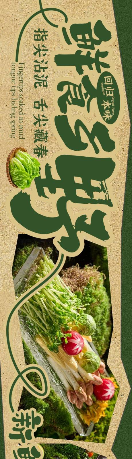 源文件下载【享设计】搜索编号：98330033824871073【点评乡野菜5连图】