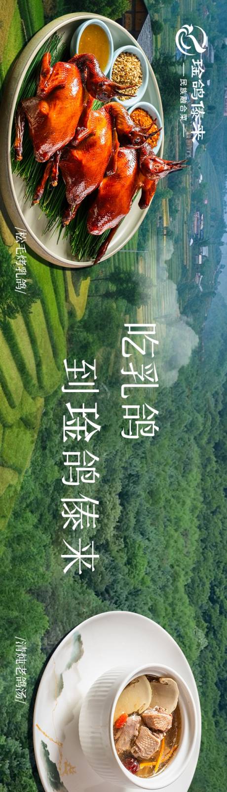 源文件下载【享设计】搜索编号：41930033898312027【乳鸽五连海报】