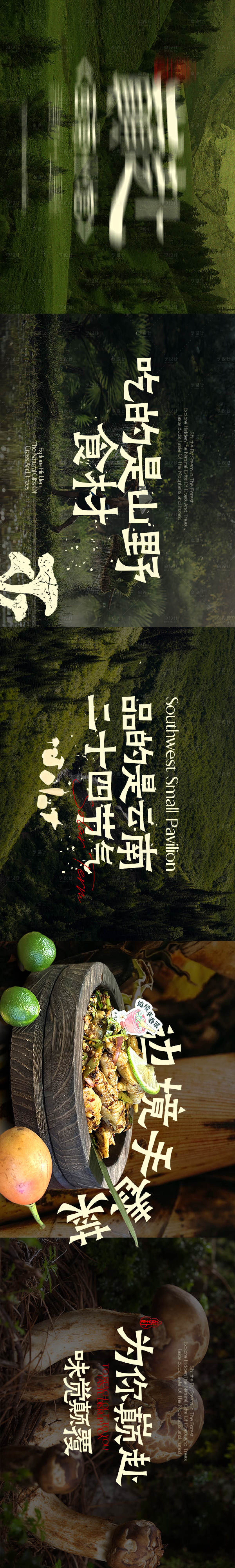 源文件下载【享设计】搜索编号：62960034144704285【山野风野生菌长图海报】