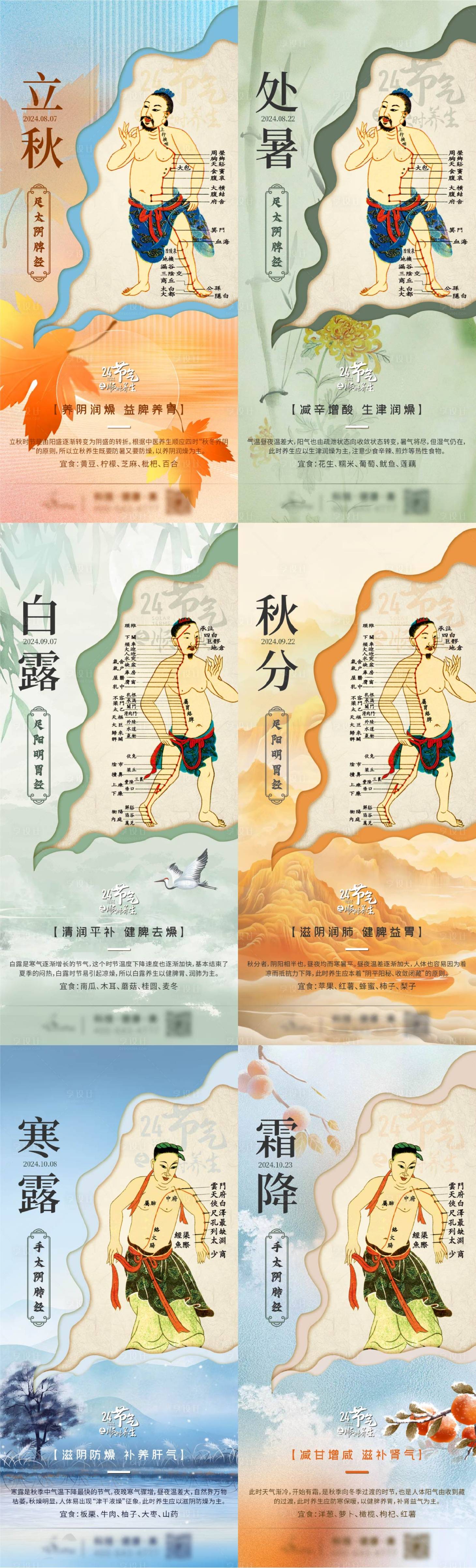 源文件下载【享设计】搜索编号：25720034057087281【24节气养生海报】