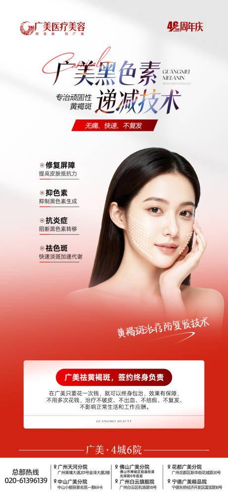 源文件下载【享设计】搜索编号：76230034013088588【黑色素递减技术海报】