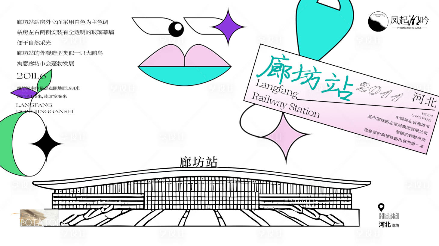 源文件下载【享设计】搜索编号：47880034102386504【河北廊坊建筑海报主画面】