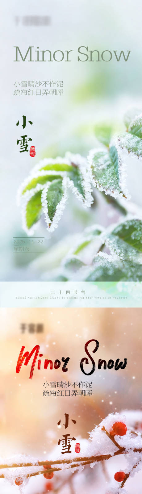 源文件下载【享设计】搜索编号：94900033995172866【小雪节气海报】