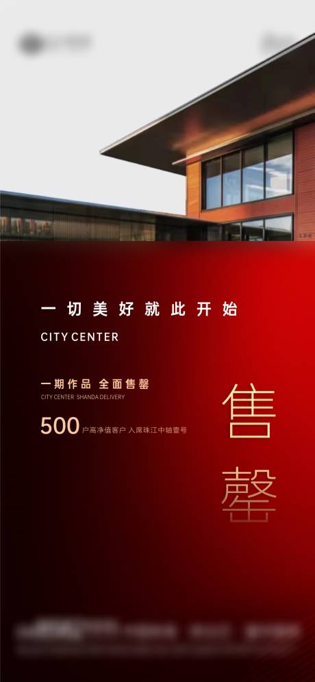 源文件下载【享设计】搜索编号：35710034025977716【地产现房热销全面售罄宣传海报】