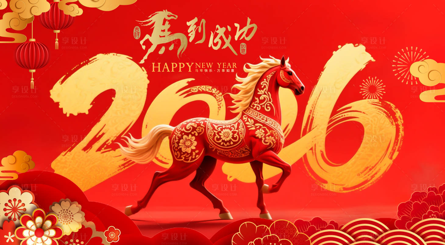 源文件下载【享设计】搜索编号：49810033829589224【马年吉祥】