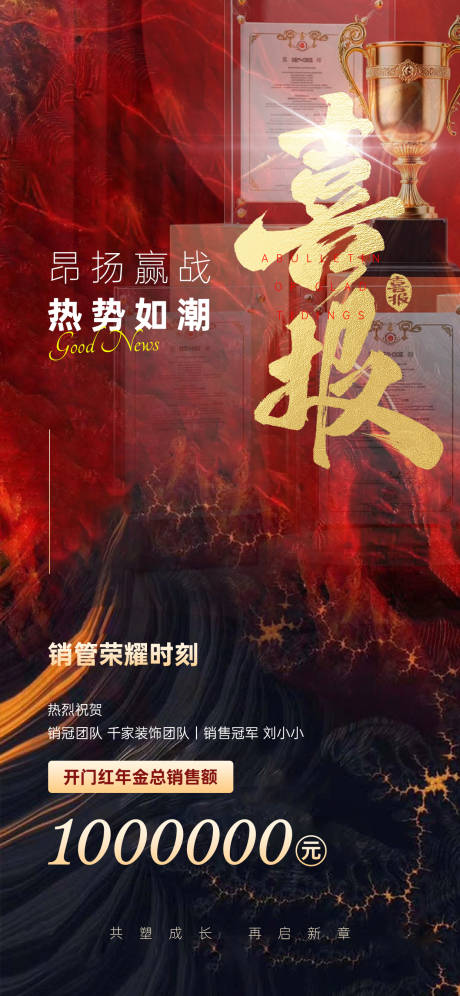 源文件下载【享设计】搜索编号：30340034240309067【开门红喜报海报】