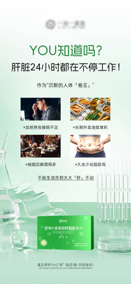 源文件下载【享设计】搜索编号：60990034005053699【护肝片产品海报】