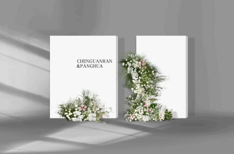 源文件下載【享設計】搜索編號：73190034280421146【白色系韓式婚禮簽到區迎賓區布置】