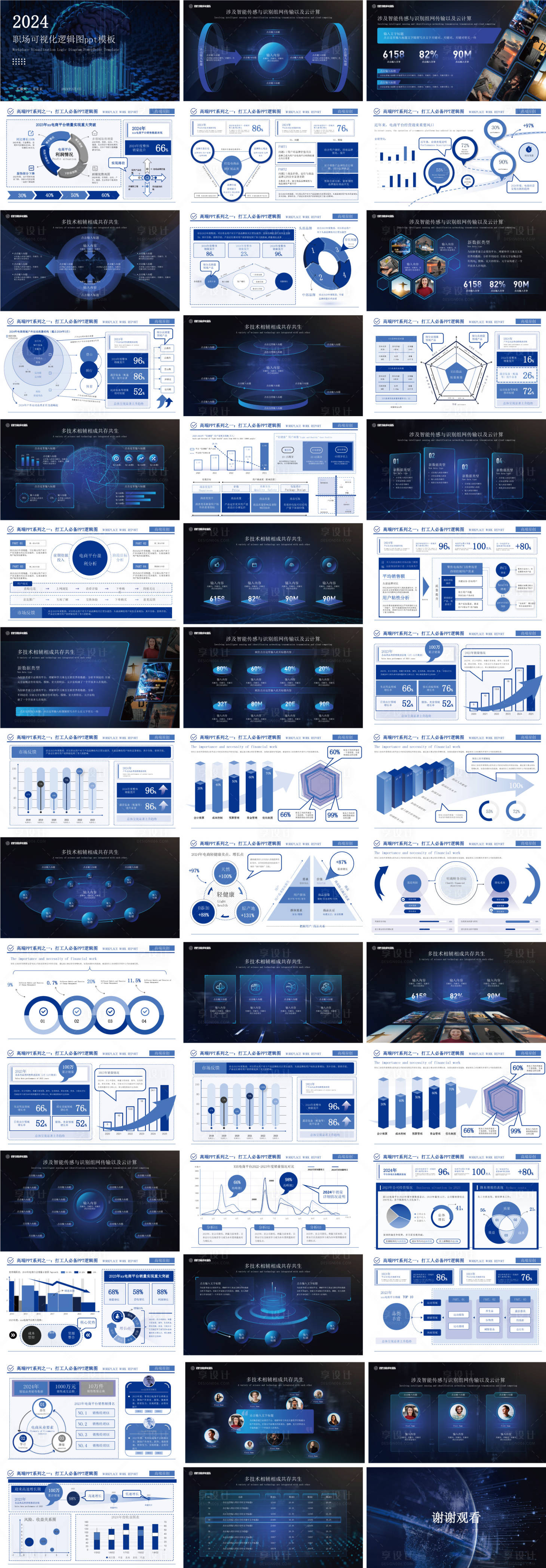源文件下载【享设计】搜索编号：93710034063038379【商务蓝色汇报年会科技ppt】