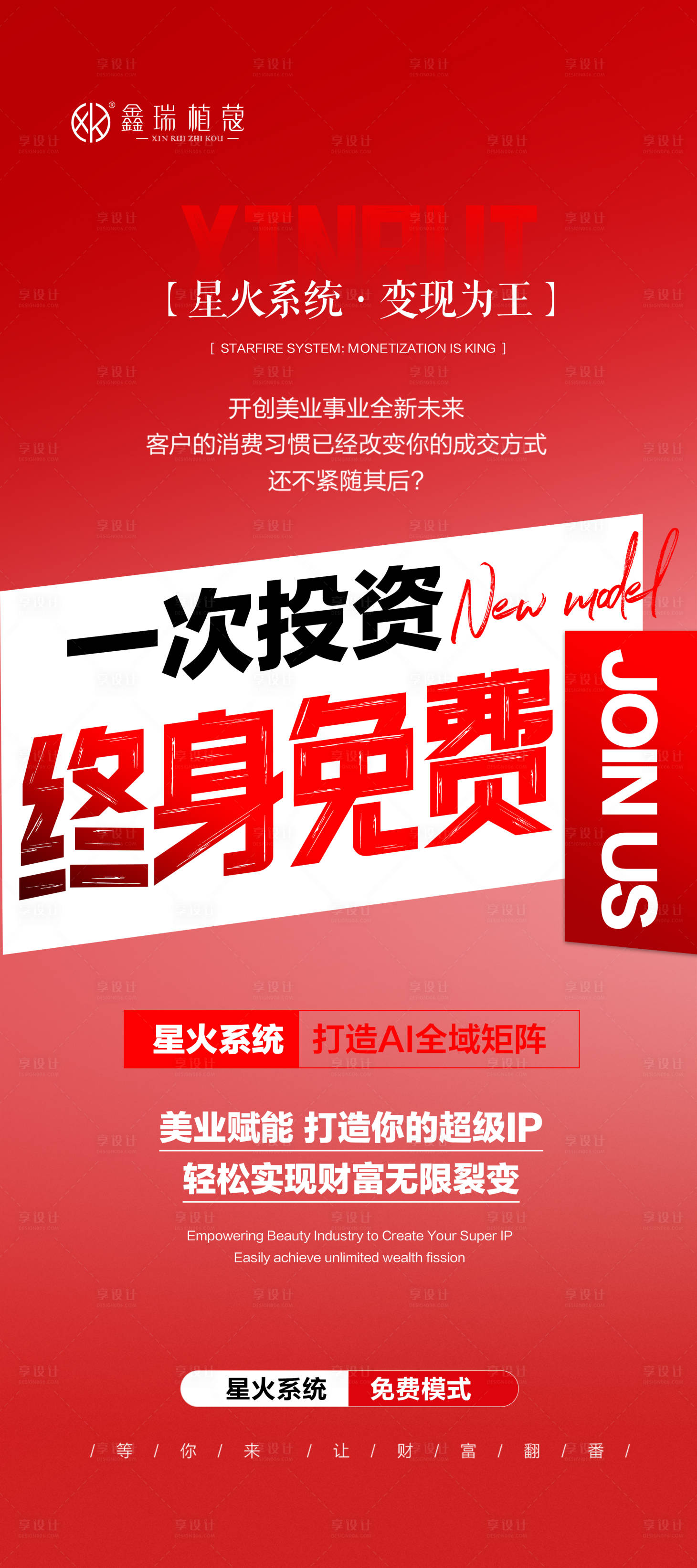 源文件下载【享设计】搜索编号：17730033868977402【美业展架门型展架易拉宝】