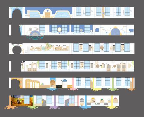 源文件下载【享设计】搜索编号：76940034194761998【幼儿园校园走廊环创】