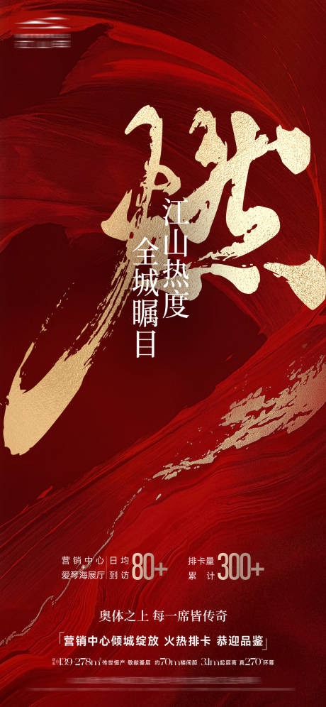 源文件下载【享设计】搜索编号：14360034179511052【地产热销红色海报】