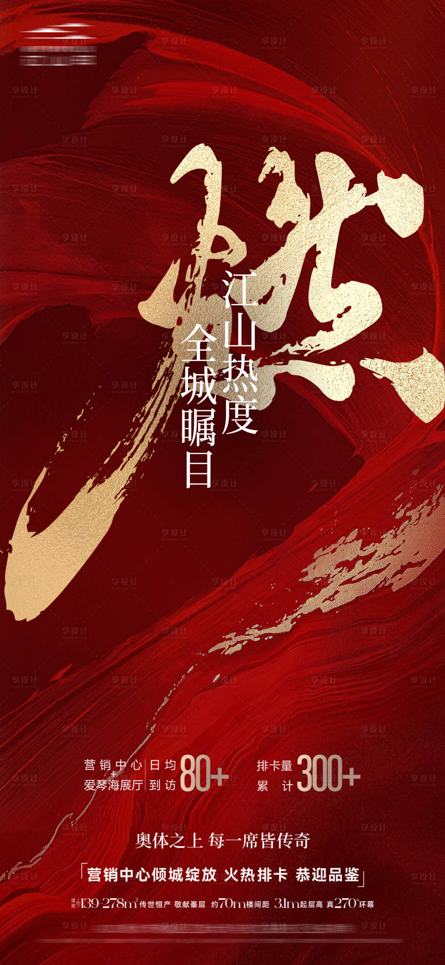 源文件下载【享设计】搜索编号：14360034179511052【地产热销红色海报】