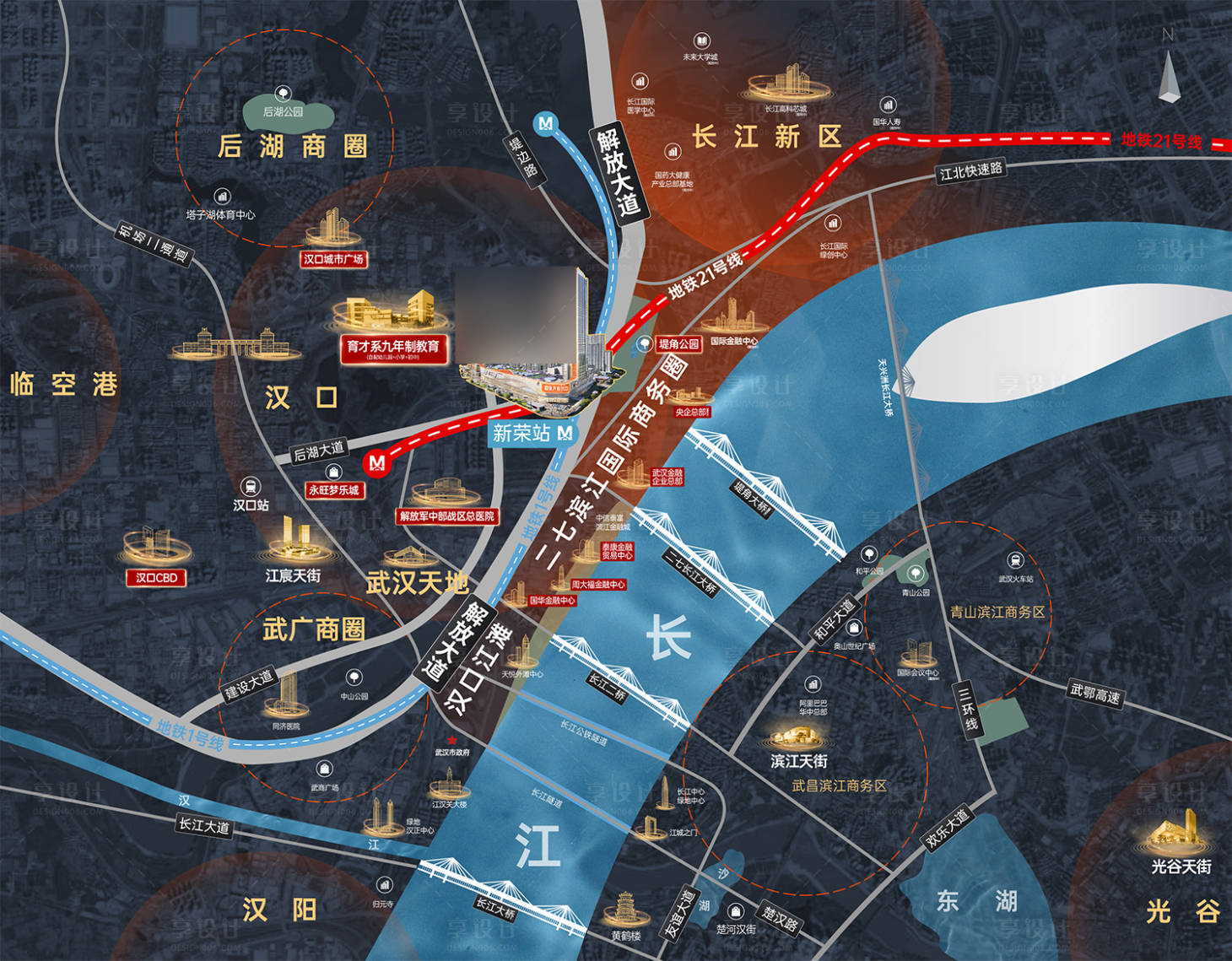 源文件下载【享设计】搜索编号：84160033895241529【地产区位图】