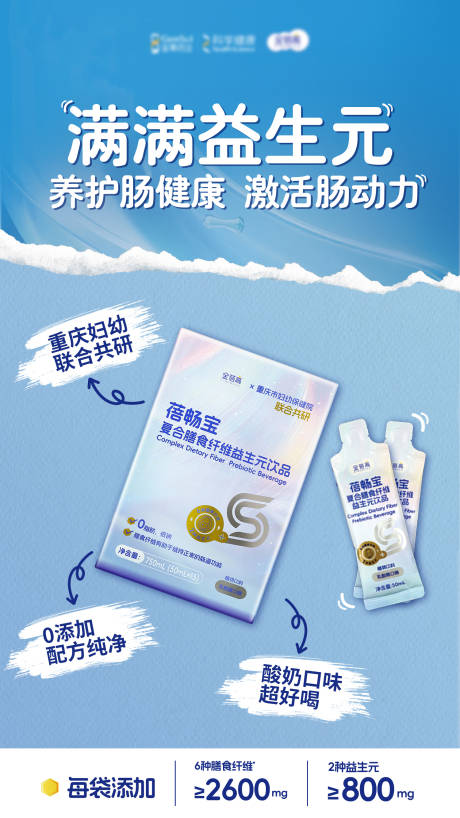 源文件下载【享设计】搜索编号：21820033971423973【益生菌海报】