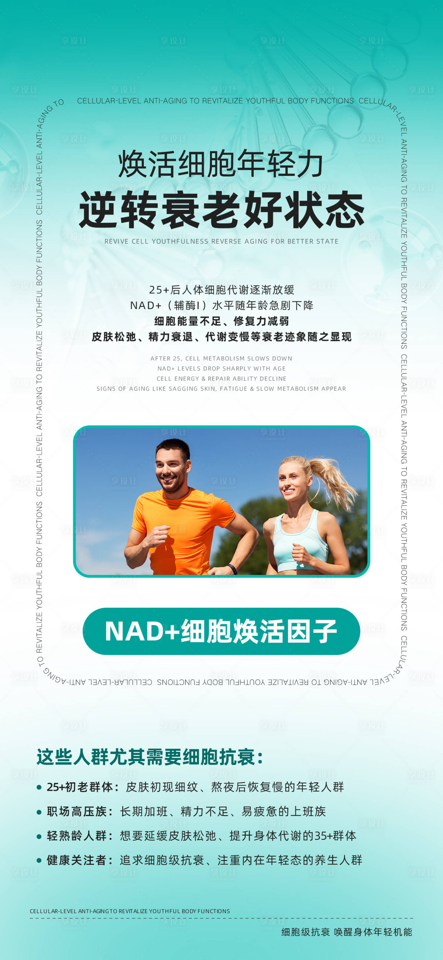 源文件下载【享设计】搜索编号：55800034080277243【医美细胞焕活因子海报】