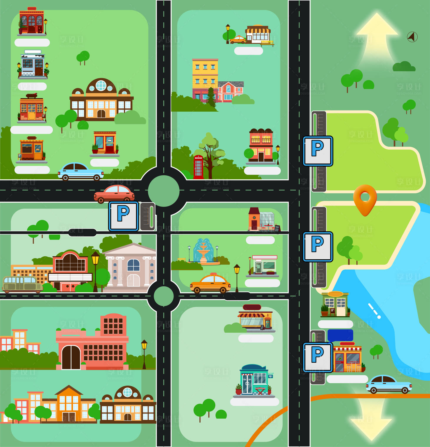 源文件下載【享設(shè)計(jì)】搜索編號(hào)：80540034235511129【卡通地圖 】