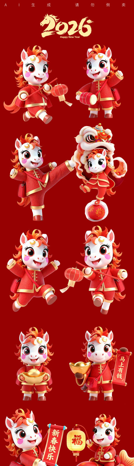 源文件下载【享设计】搜索编号：29230034143337331【2026马年IP形象】