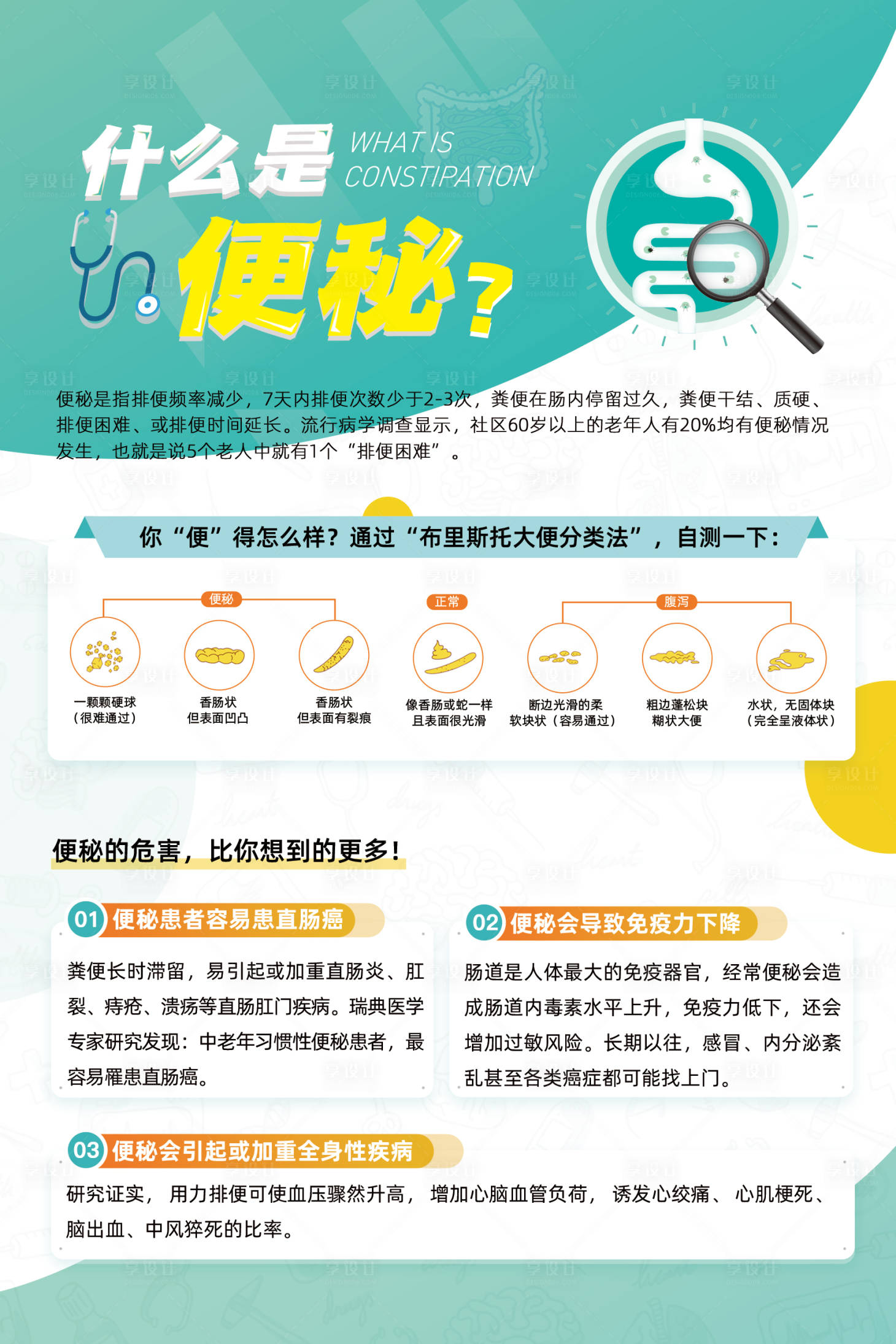 源文件下載【享設計】搜索編號：10190034011007429【便秘單頁】