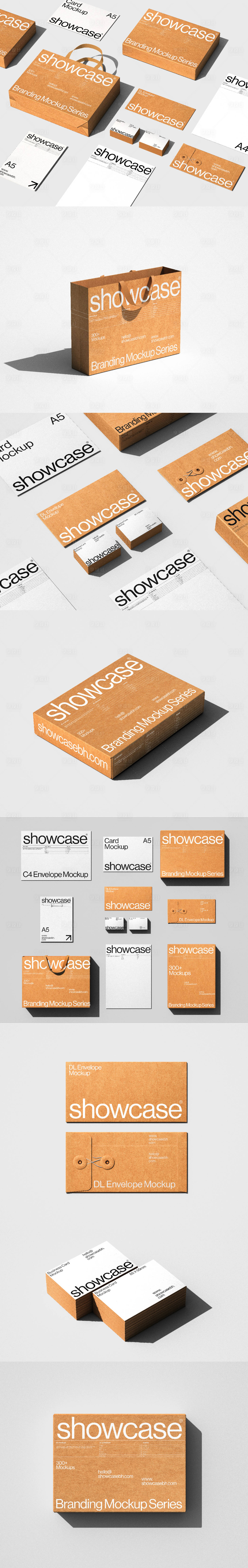 源文件下載【享設計】搜索編號：68230033917474334【牛皮紙簡約品牌樣機合集】