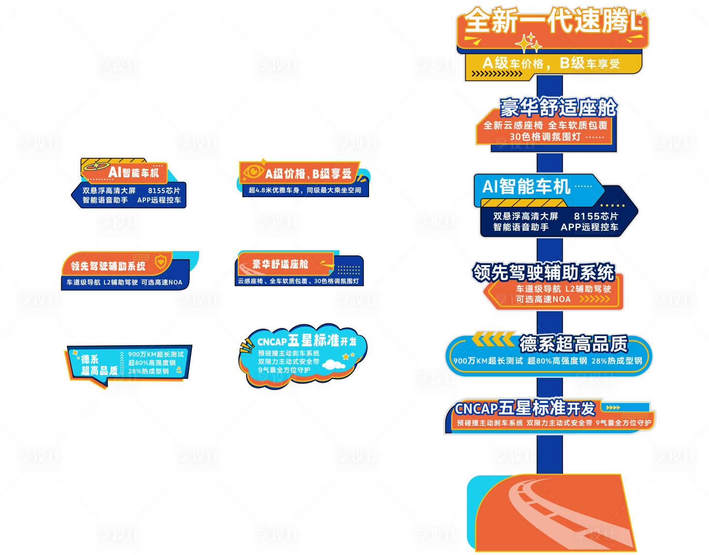 源文件下载【享设计】搜索编号：86620033873276758【汽车展架手举牌】