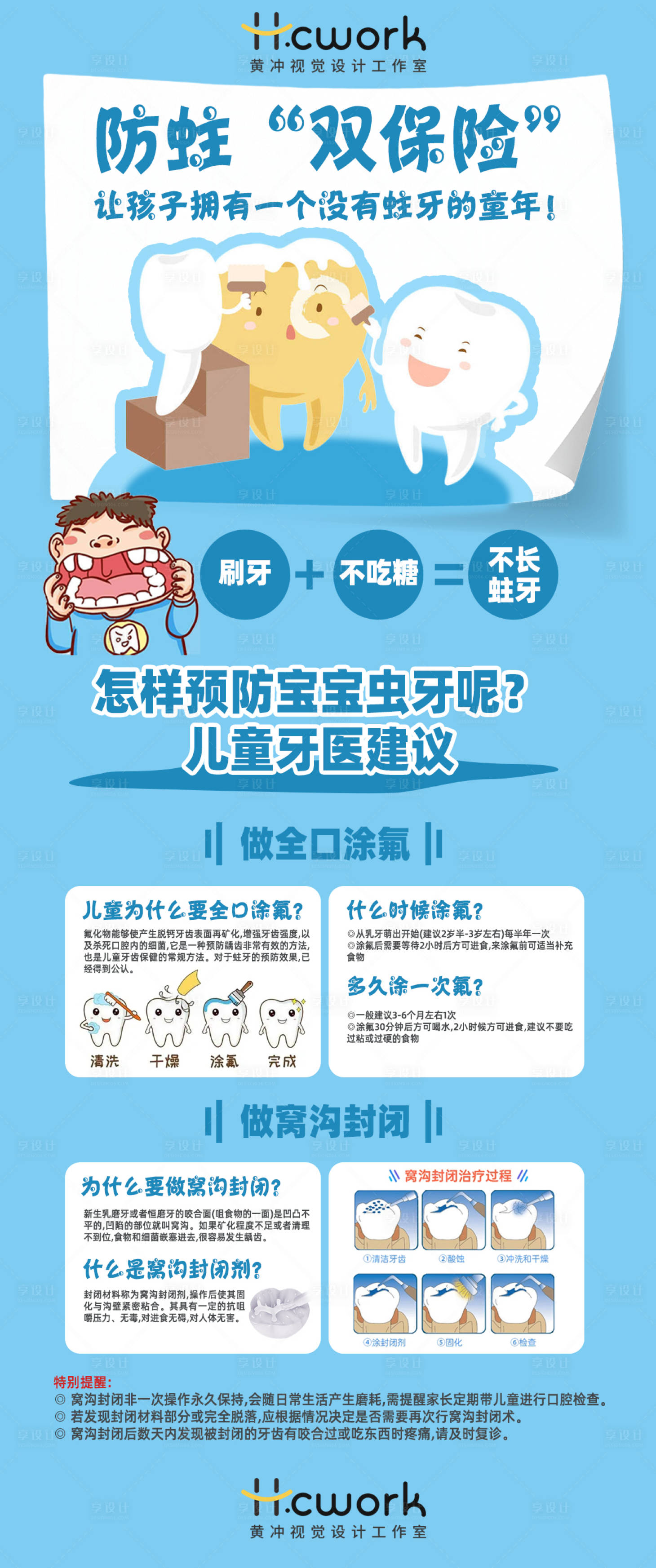 源文件下載【享設計】搜索編號：12040034051728412【兒童防蛀科普展架】