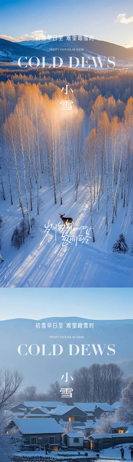 源文件下载【享设计】搜索编号：31510033880388546【小雪节气海报】