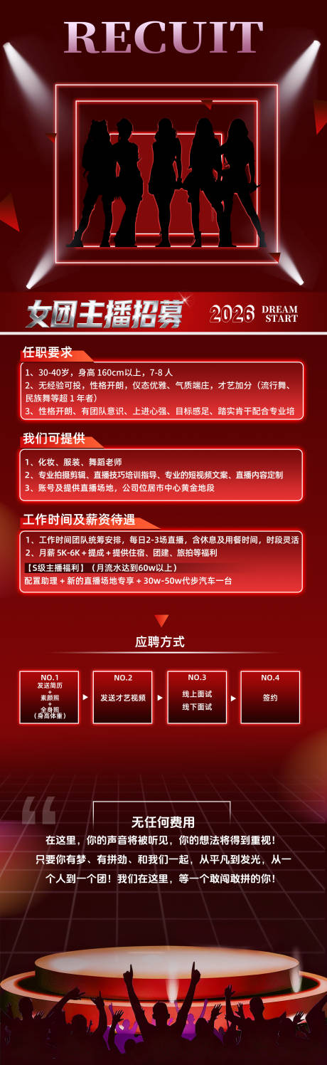 源文件下载【享设计】搜索编号：81320034260692311【女团招募海报】