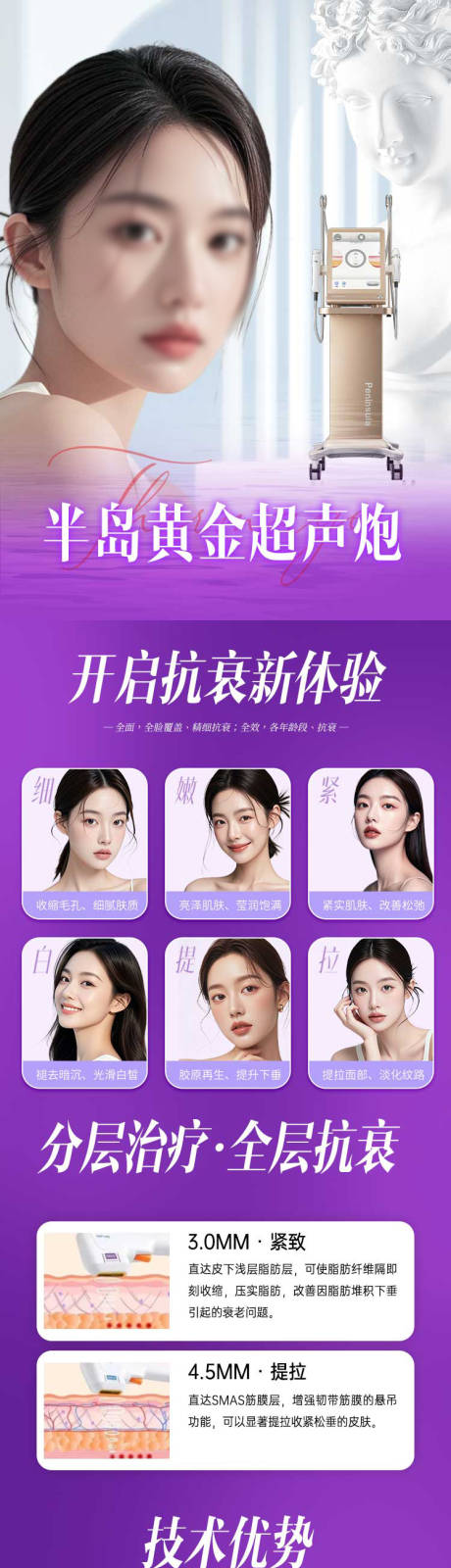 源文件下载【享设计】搜索编号：12250034034389694【医美黄金超声炮长图】