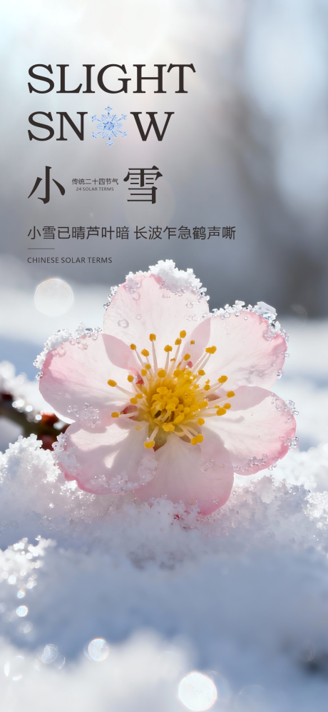 源文件下载【享设计】搜索编号：56770033944182884【小雪节气海报】