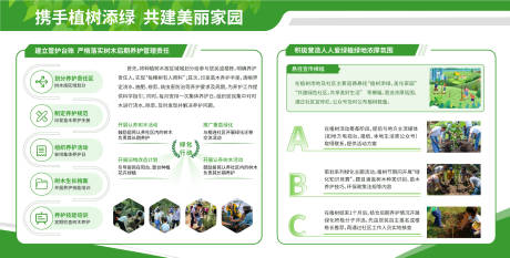 源文件下载【享设计】搜索编号：10330033912401194【植树共建家园党建活动社区活动公益展板】