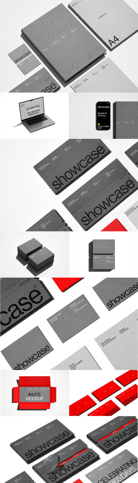 源文件下载【享设计】搜索编号：78500033862508704【灰色质感品牌系列样机合集】