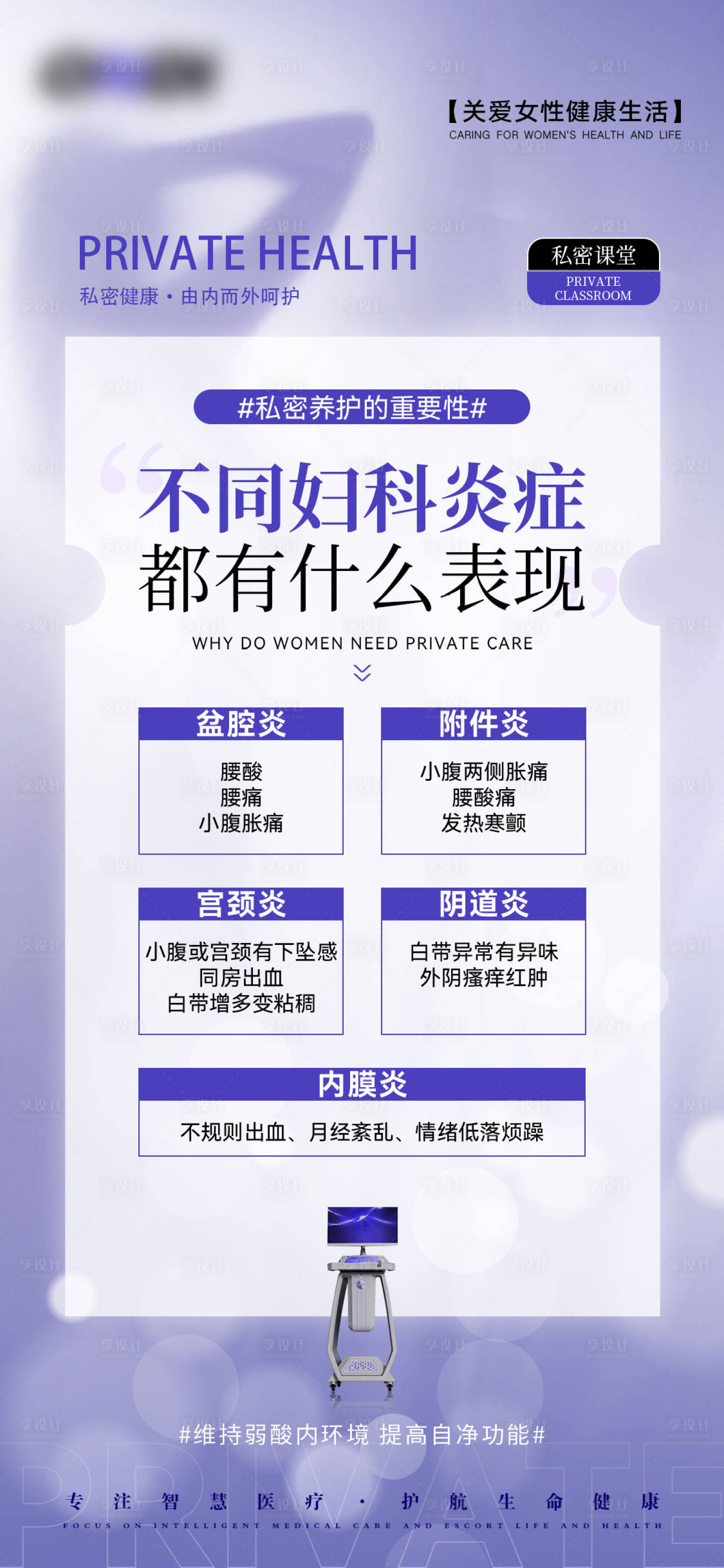 源文件下载【享设计】搜索编号：96820034108841977【私密女性健康产后修复海报】