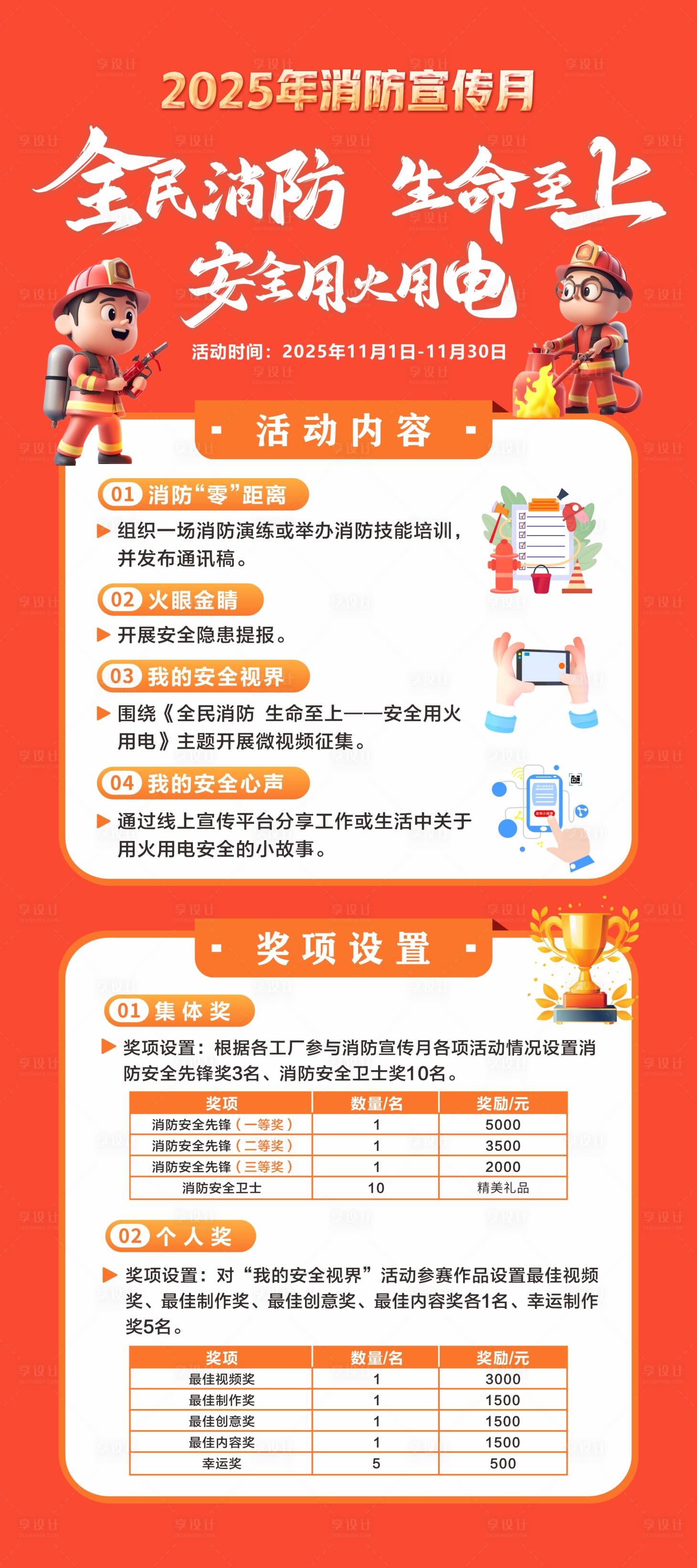 源文件下载【享设计】搜索编号：27190034149916808【消防宣传月活动展架】