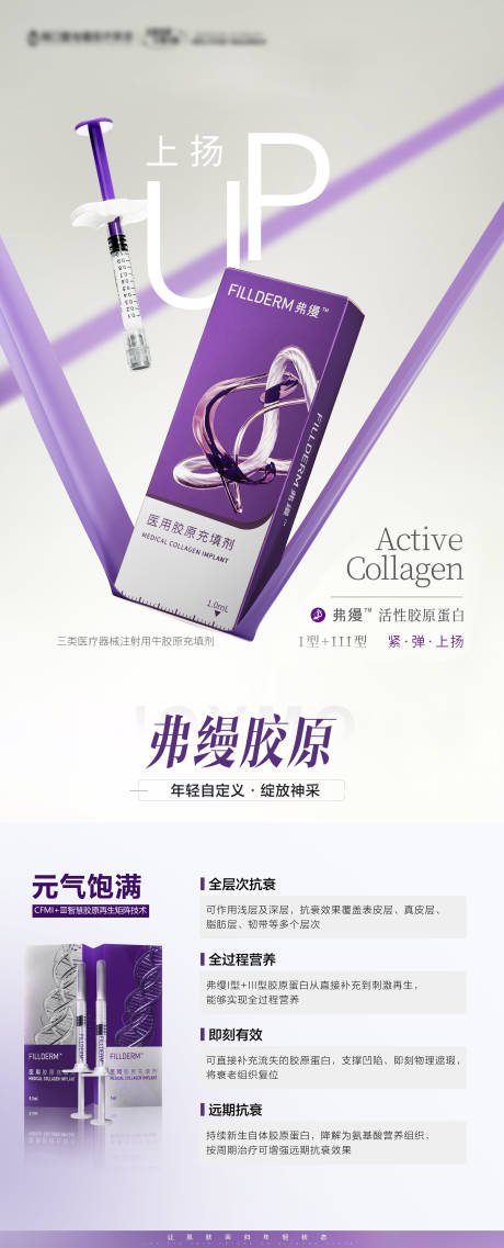 源文件下载【享设计】搜索编号：39740033823629496【弗缦胶原蛋白科普海报】