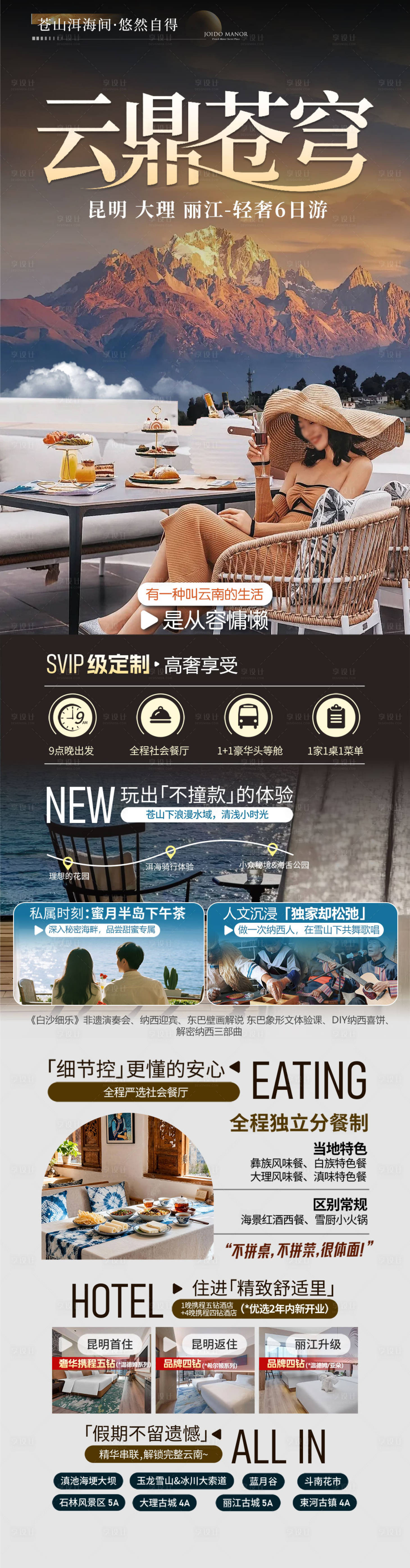 源文件下载【享设计】搜索编号：88000034233591235【旅游海报 云南旅游景点 高级感】