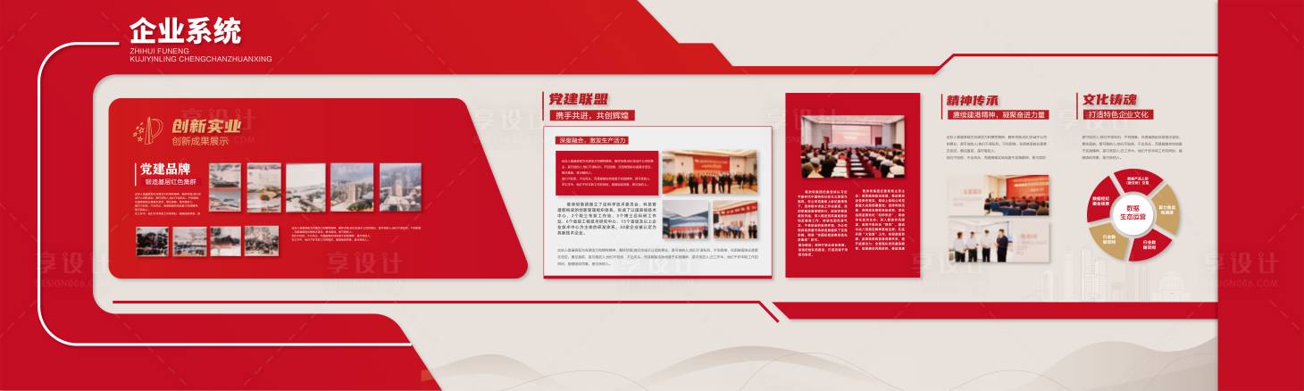 源文件下载【享设计】搜索编号：13960033817274082【红色党建企业形象墙】