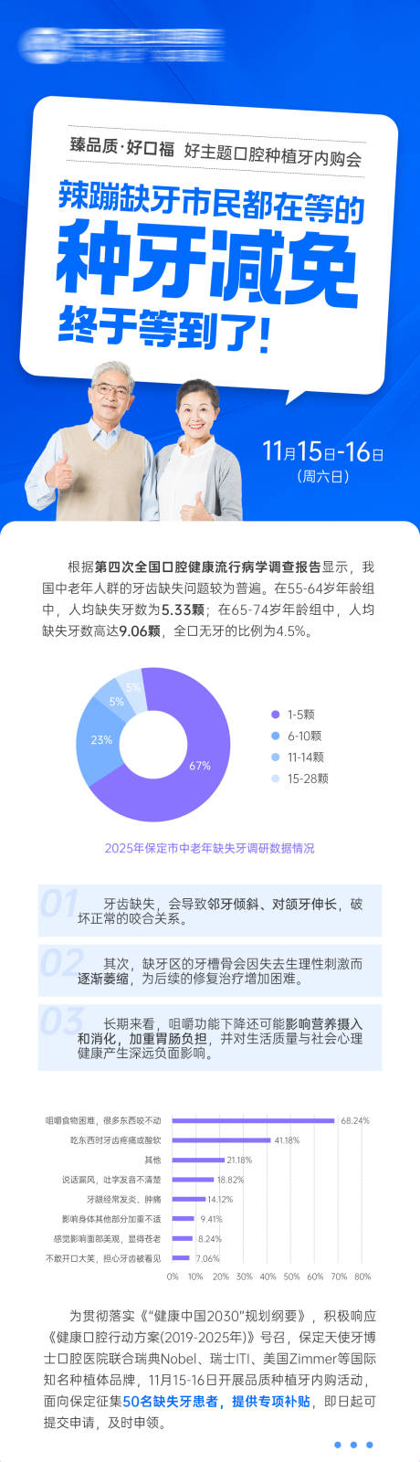 源文件下载【享设计】搜索编号：28250034037292002【市民都在等的种牙减免】