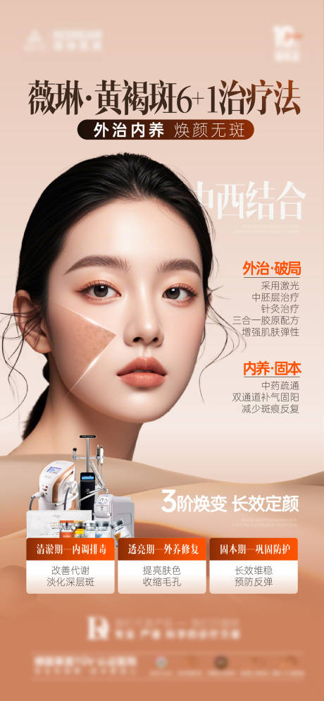源文件下载【享设计】搜索编号：46010030657472870【祛斑人物海报】
