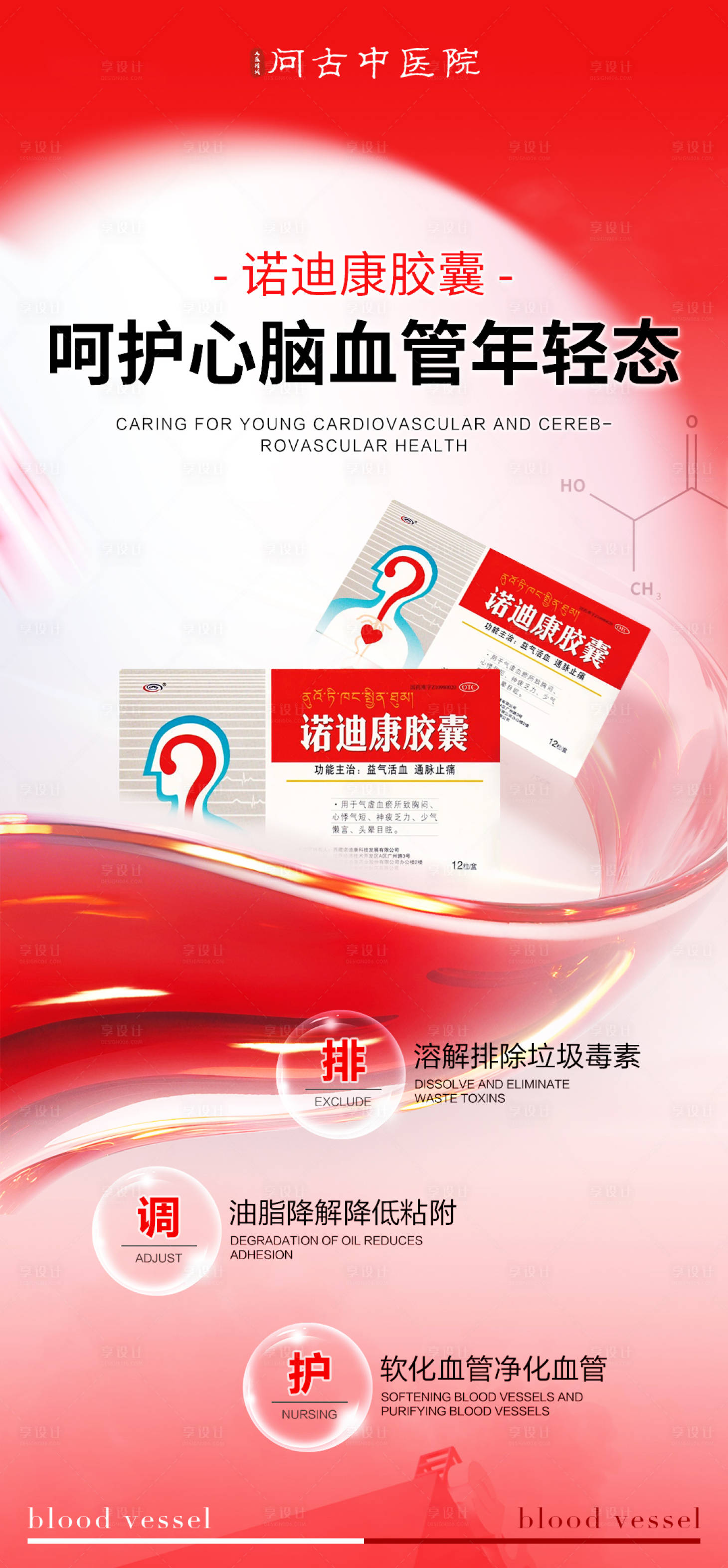 源文件下载【享设计】搜索编号：91820033932464075【心脑血管产品海报】