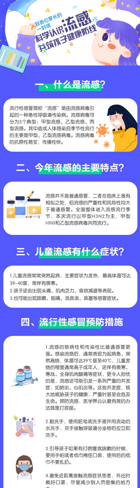 源文件下载【享设计】搜索编号：60210034100267911【流感预防微信公众号长图】