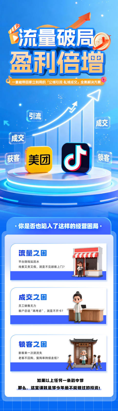 源文件下载【享设计】搜索编号：76720034180077350【大健康企业实体店经营培训教育长图海报】