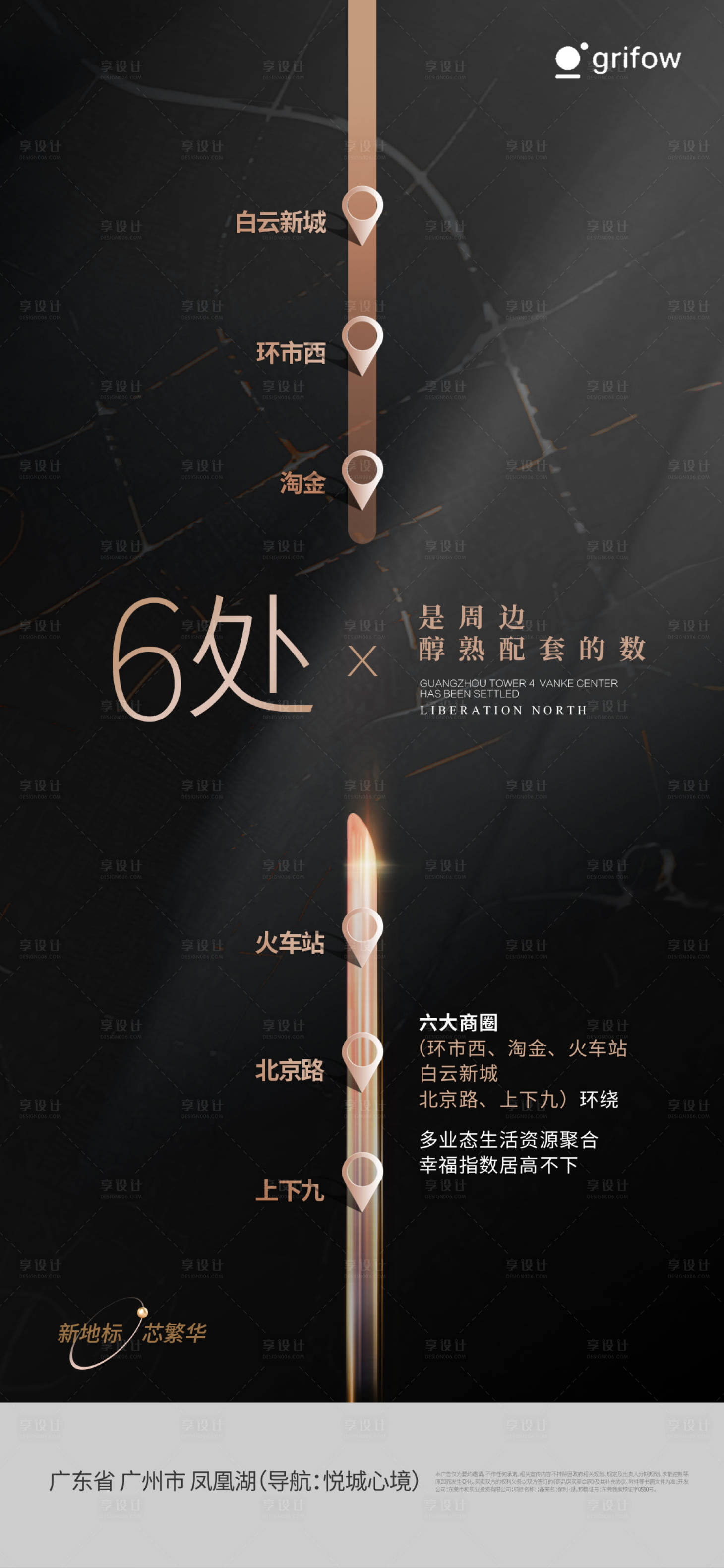 源文件下载【享设计】搜索编号：72050034161776163【房地产配套黑金城市海报】